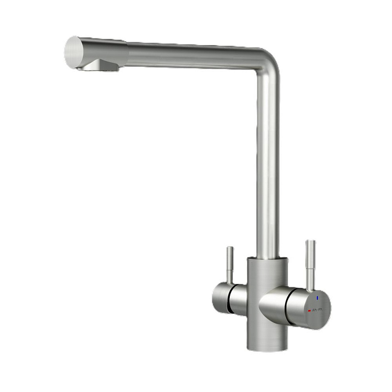 Смеситель для кухни AM.PM X-Joy S F85B05711 высокий, с каналом питьевой воды, сатин