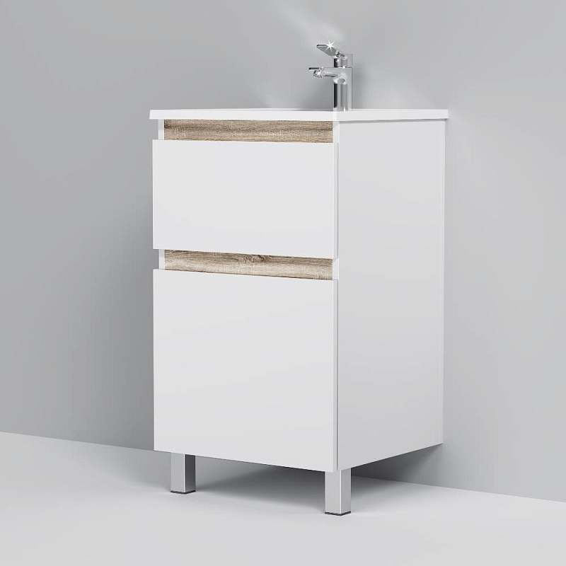 Тумба под раковину 50 AM.PM X-Joy M85AFSX0502WG напольная белый глянец