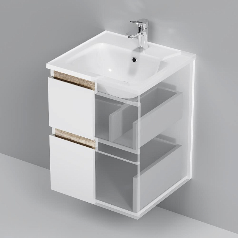 Тумба под раковину 50 AM.PM X-Joy M85AFHX0502WG подвесная белый глянец