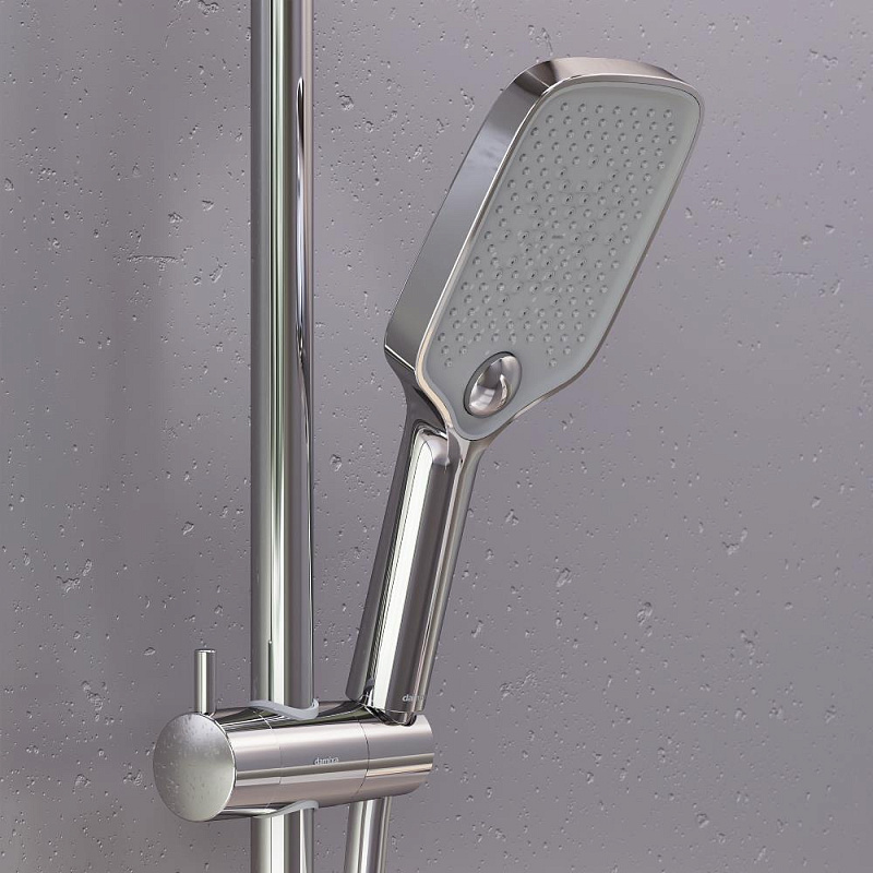 Душевая система Damixa Gala 953800000 стойка с тропическим душем, термостатом, смесителем, хром