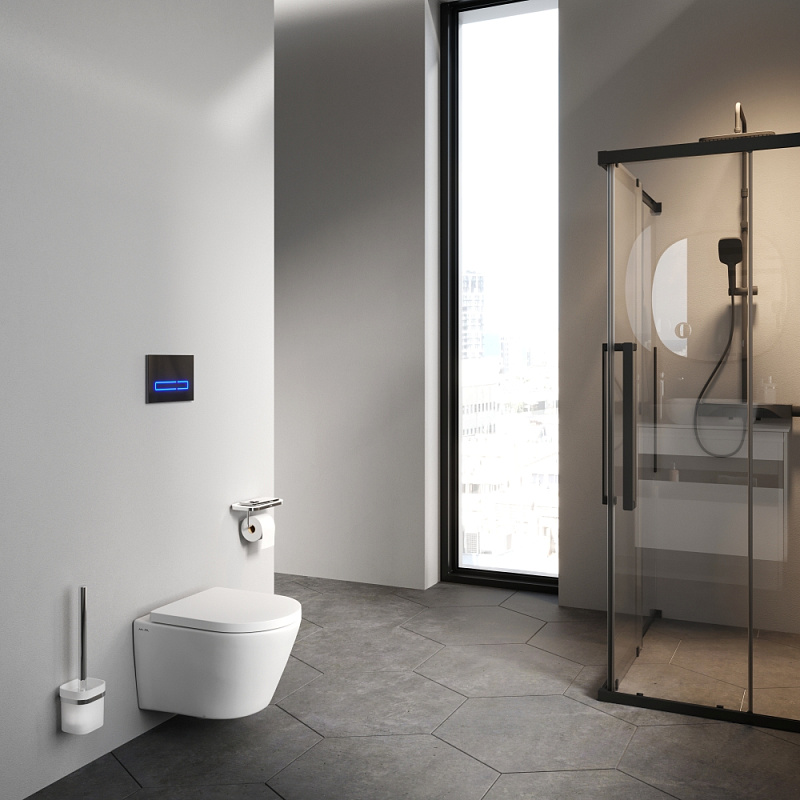 Унитаз подвесной AM.PM X-Joy C851900SC безободковый с сиденьем микролифт, белый