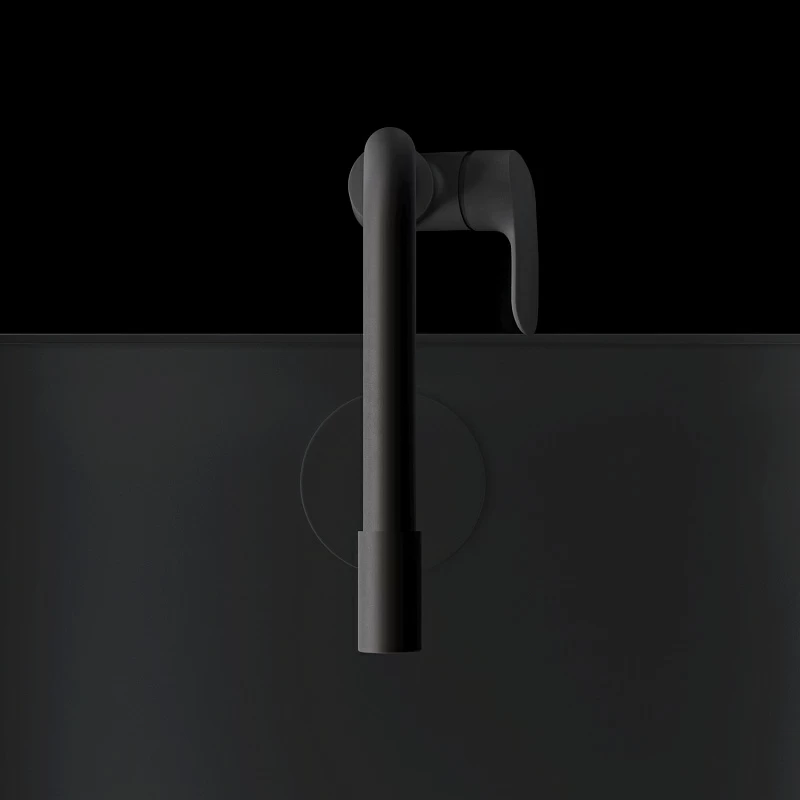 Смеситель для кухни AM.PM Like F8005722 высокий с каналом питьевой воды, черный