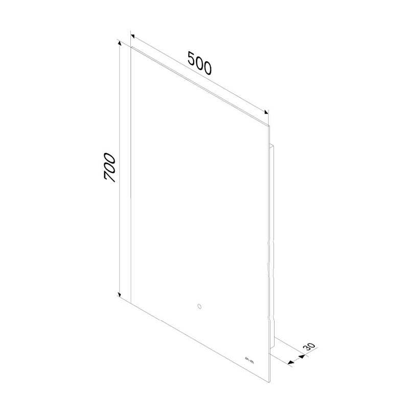 Зеркало с подсветкой в ванную прямоугольное 50 AM.PM X-Joy M85MOX10501S сенсорное