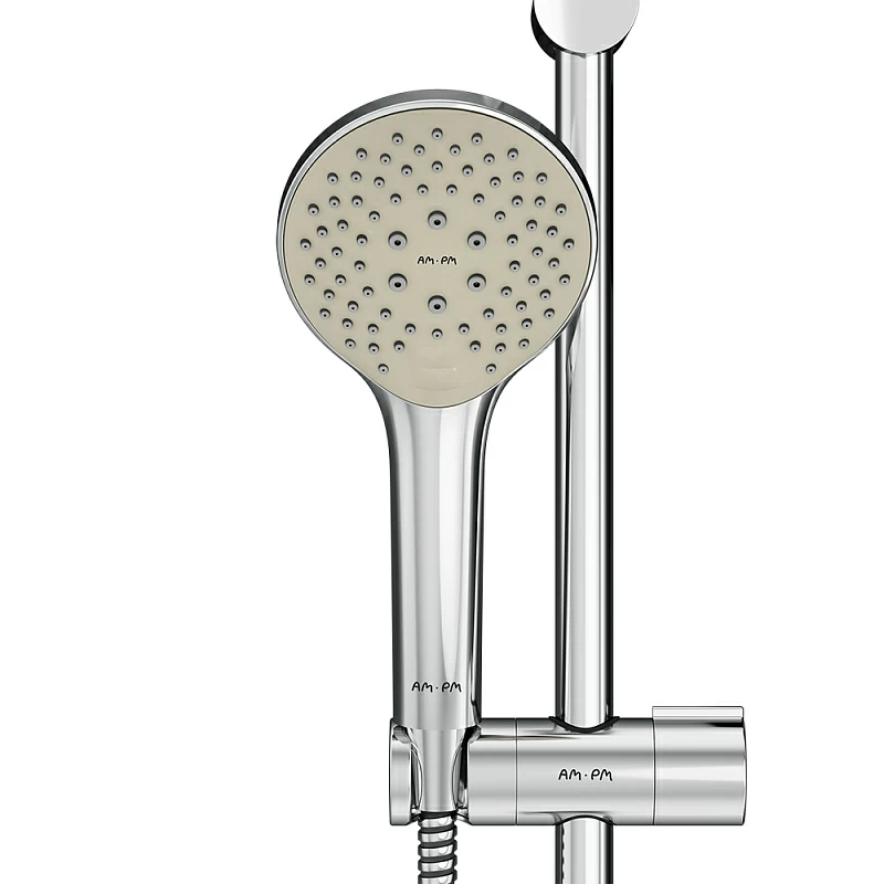 Душевой гарнитур AM.PM Gem F0190100 штанга, шланг, лейка 3 режима, хром