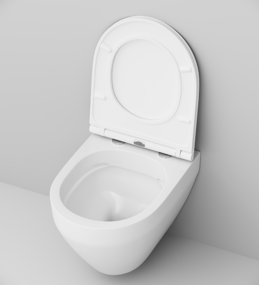 Унитаз подвесной FlashClean Spirit V2.0 C701700WH, Белый глянцевый