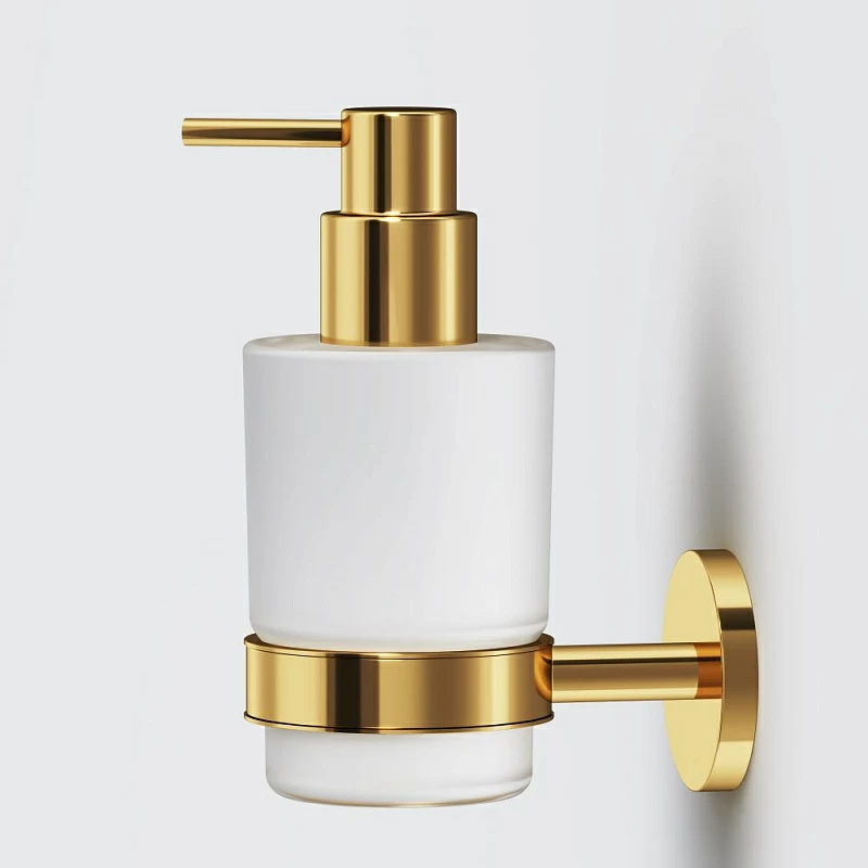 Дозатор для мыла настенный стеклянный AM.PM X-Joy A85A36999 золото