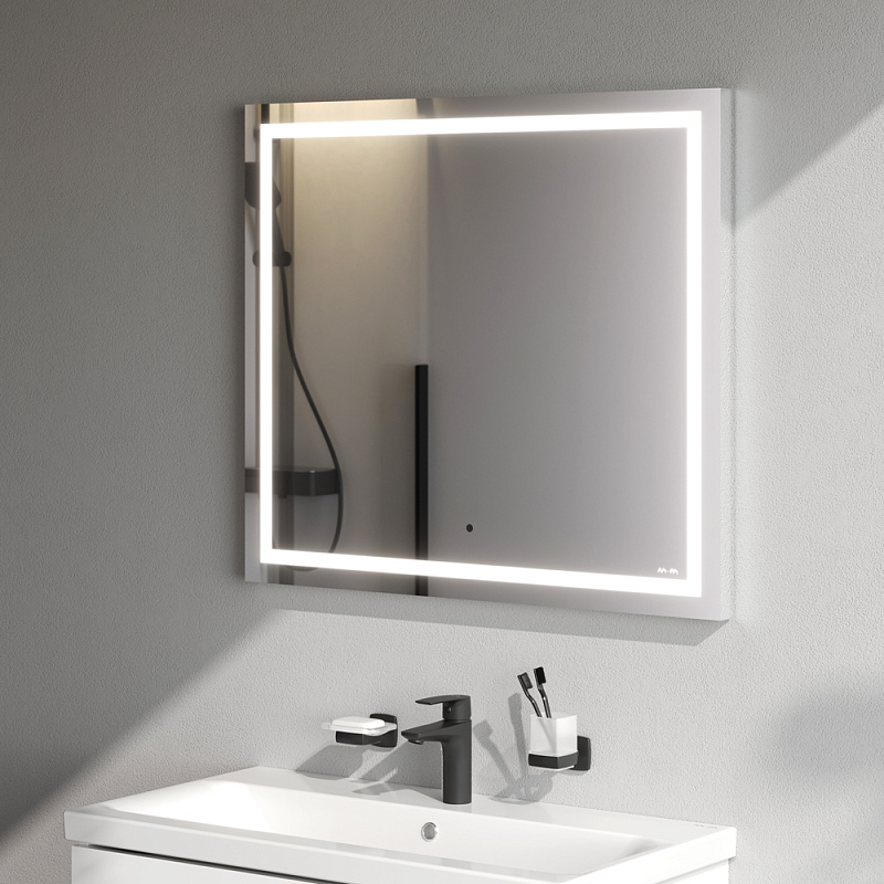 Зеркало с подсветкой в ванную прямоугольное 80 AM.PM Gem M91AMOX0801WG сенсорное