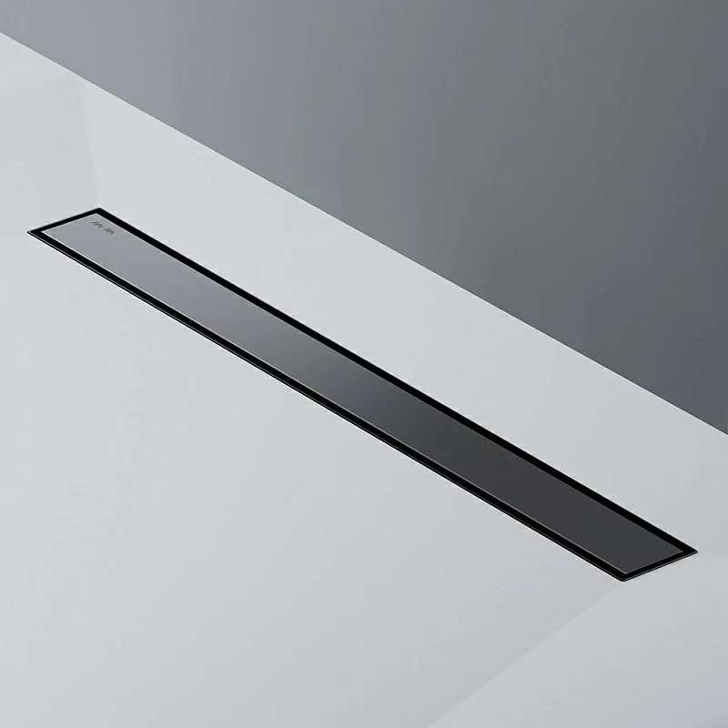 Душевой трап (лоток) 70 AM.PM MasterFlow W01SC-U11-070-04BM комбинированный затвор с черной матовой решеткой под плитку