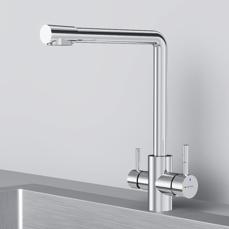 Смеситель для кухни AM.PM X-Joy S F85B05700 высокий, с каналом питьевой воды, хром