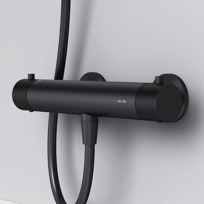 Смеситель для душа AM.PM Libre F6040022 термостат, черный