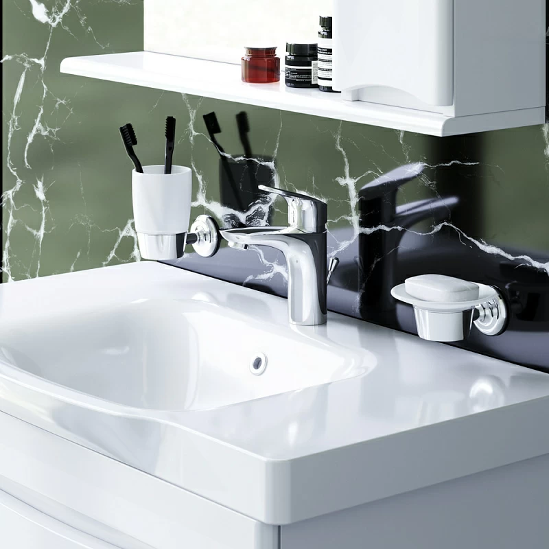 Смеситель для раковины (умывальника) AM.PM Like F8092116 с донным клапаном, хром