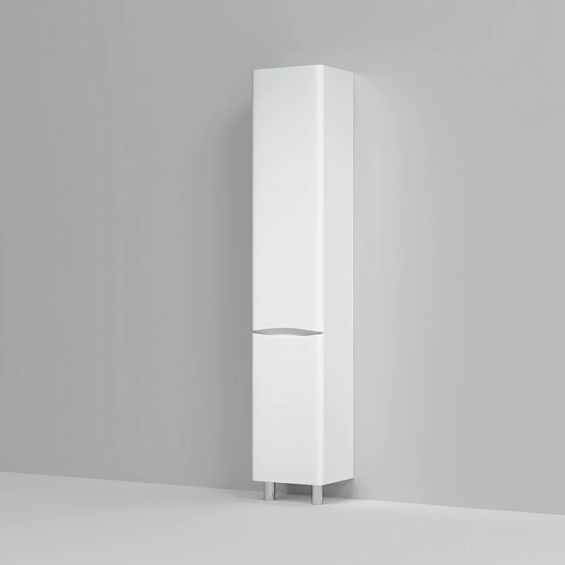 Шкаф-пенал для ванной 35 AM.PM Like M80CSL0356WG напольный левый белый глянец