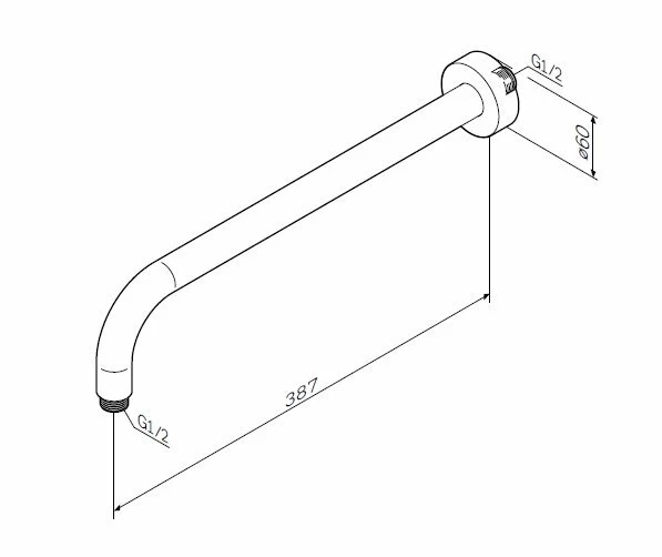 Держатель для тропического душа AM.PM F0500701 хром