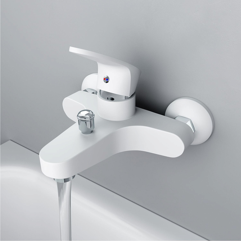 Смеситель для ванны Dorff  Alpha D9010000WH белый