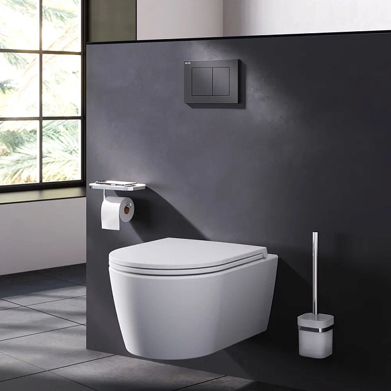 Клавиша смыва для инсталляции AM.PM PrimeFit I090238 механическая черная матовая