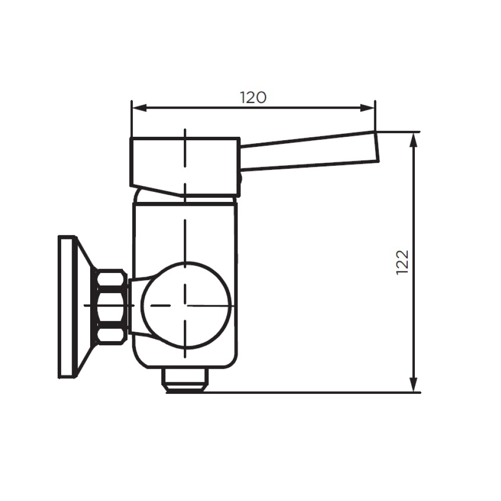 Смеситель для душа Logic  new D3020000SS, Нержавеющая сталь