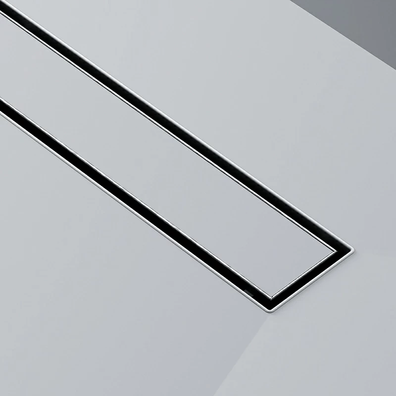 Душевой трап (лоток) 80 AM.PM MasterFlow W01SC-U11-080-04SB комбинированный затвор со стальной матовой решеткой под плитку