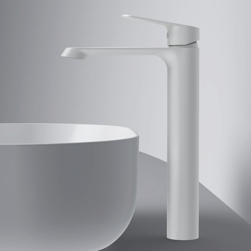 Смеситель для раковины (умывальника) AM.PM Func F8F92033 высокий, белый