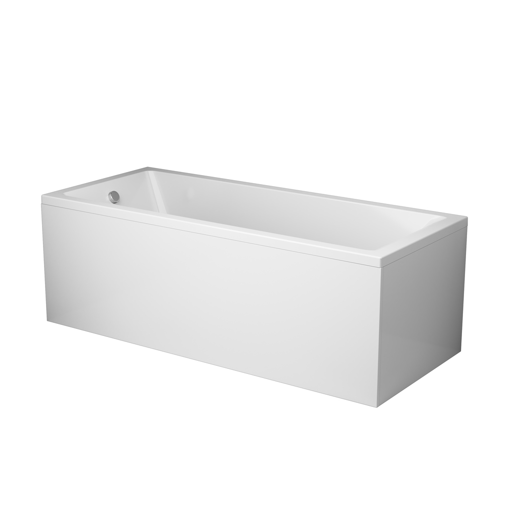 Ванна акриловая 175х75 см Gem W93A-175-075W-A, Белый