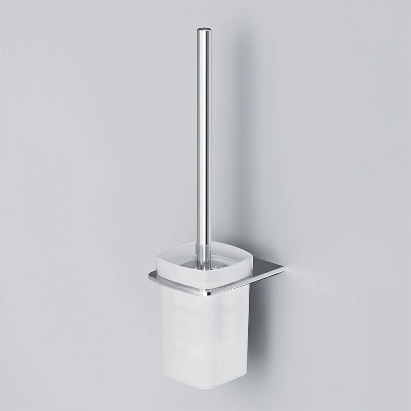 Ершик для унитаза AM.PM Inspire 2.0 A50A33400 со стеклянной настенной подставкой, хром