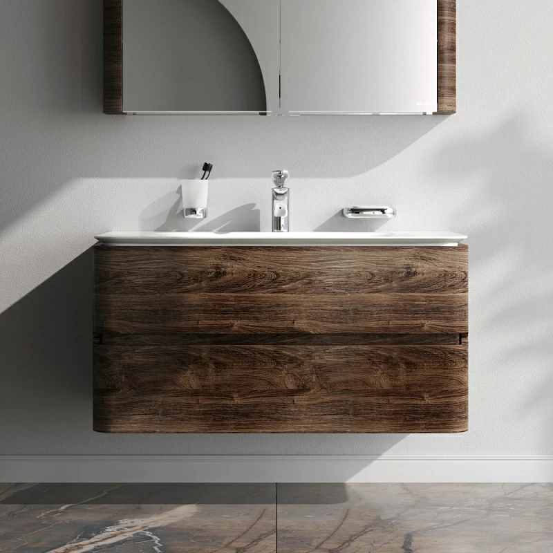 Тумба под раковину 100 AM.PM Sensation M30FHX1002NF подвесная под дерево орех