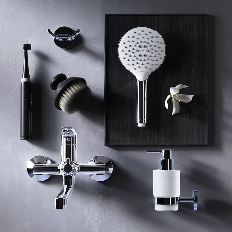 Смеситель для ванны и душа AM.PM Crave F9C90200 длинный излив, хром