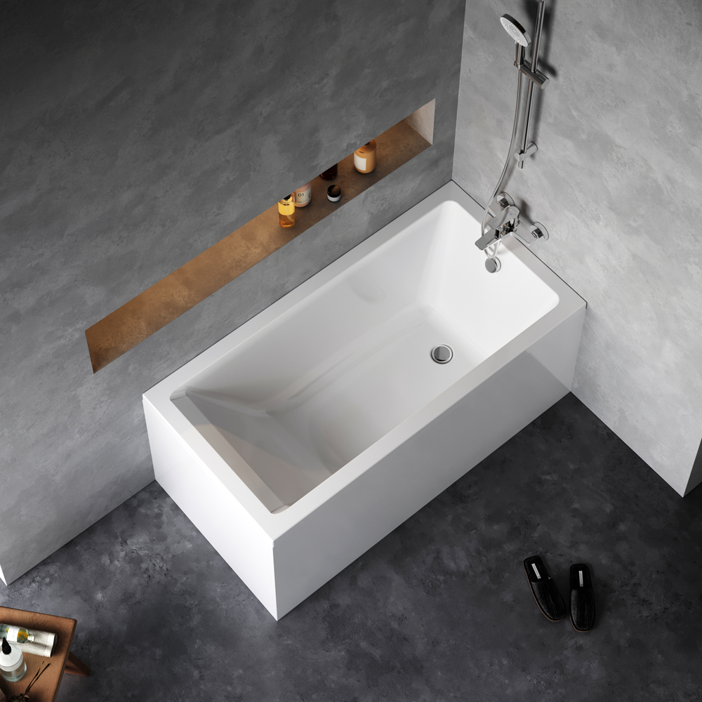 Ванна акриловая 140х70 см Gem W93A-140-070W-A, Белый