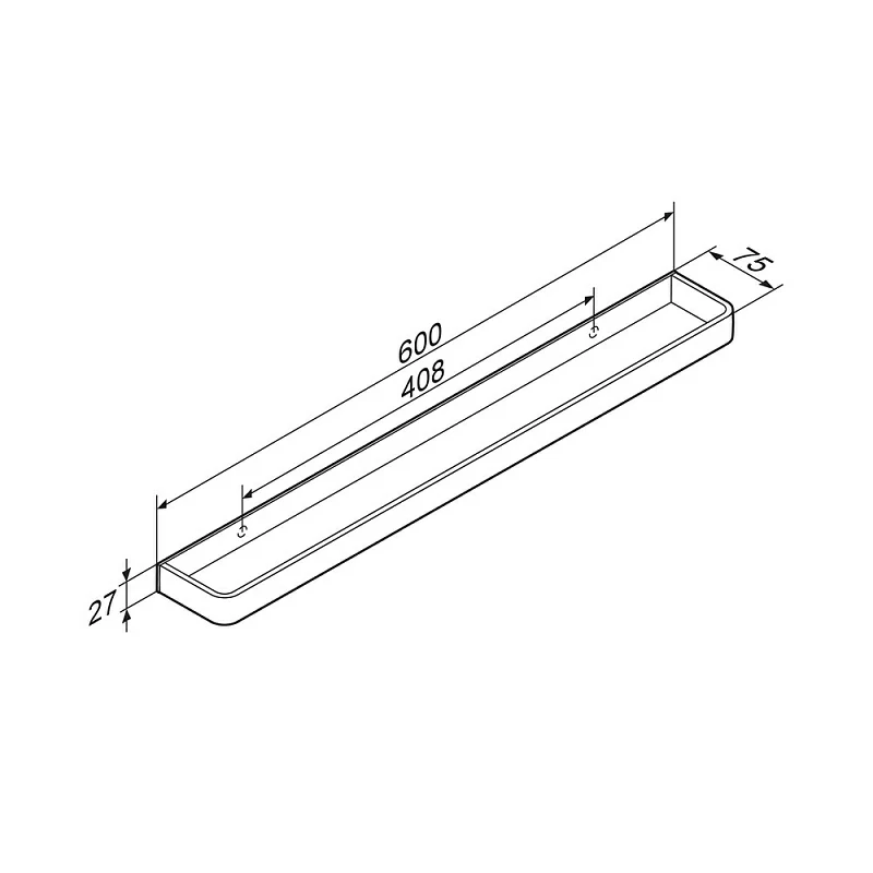 Вешалка для полотенец Damixa Jupiter DA77346400 серебристая
