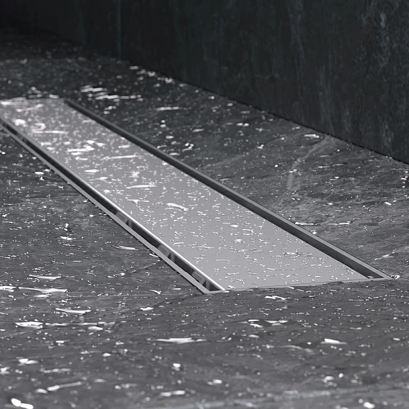 Душевой трап (лоток) 60 AM.PM PrimeFlow W02SC-U11-060-04SB комбинированный затвор со стальной матовой решеткой под плитку