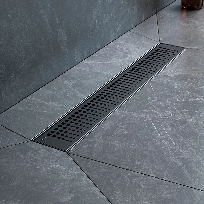 Душевой трап (лоток) 50 AM.PM MasterFlow W01SC-P11-050-01BM комбинированный затвор с черной матовой решеткой