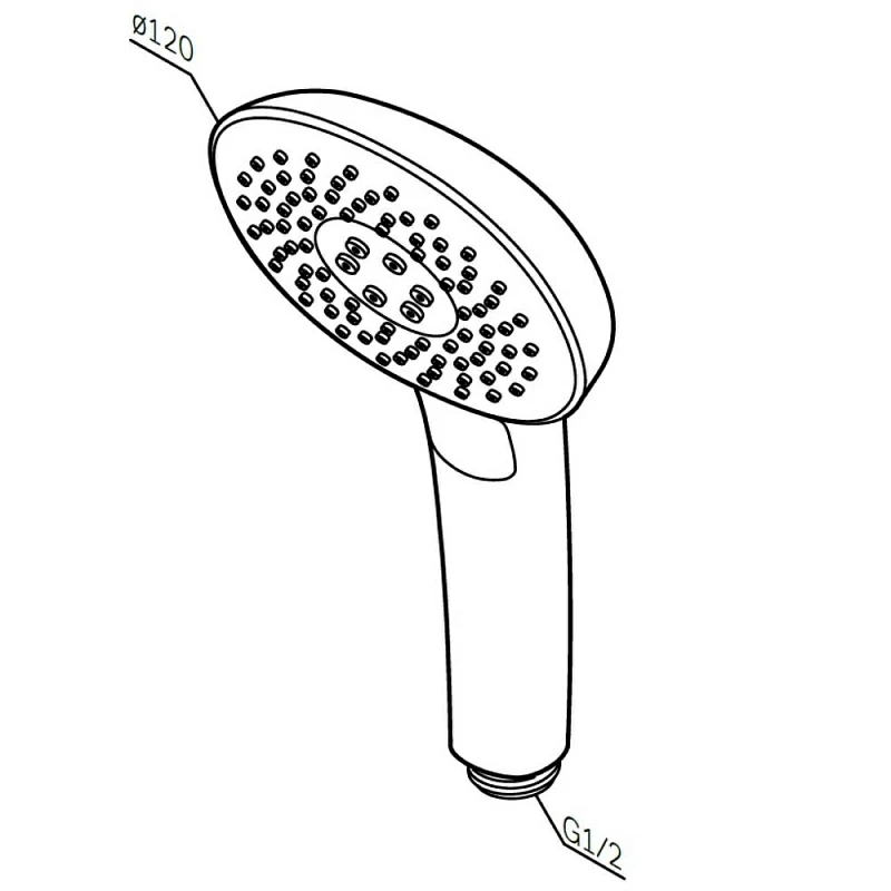 Лейка для душа AM.PM Spirit 2.0 F0270A000 хром