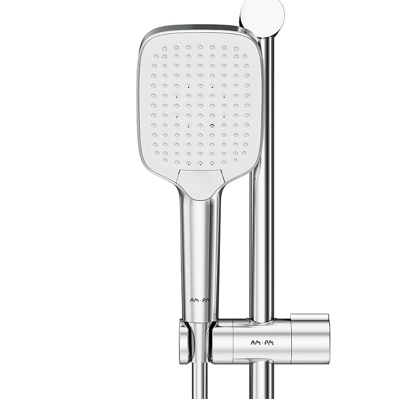 Душевой гарнитур AM.PM Func F018F000 штанга, шланг, лейка 3 режима, хром