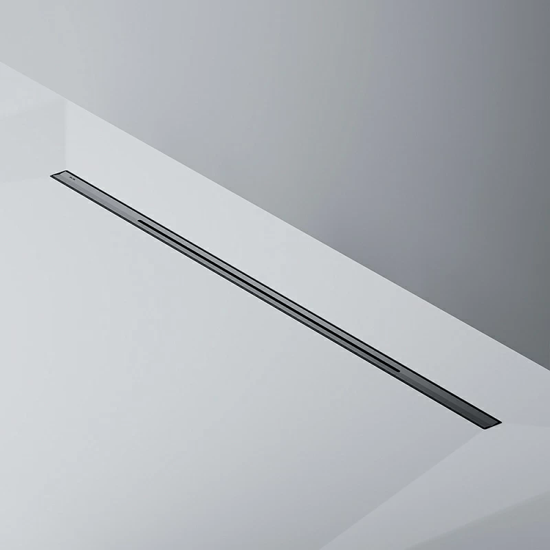 Душевой трап (лоток) 100 AM.PM MasterFlow Slim W01SC-S11-100-05BM комбинированный затвор с черной матовой решеткой