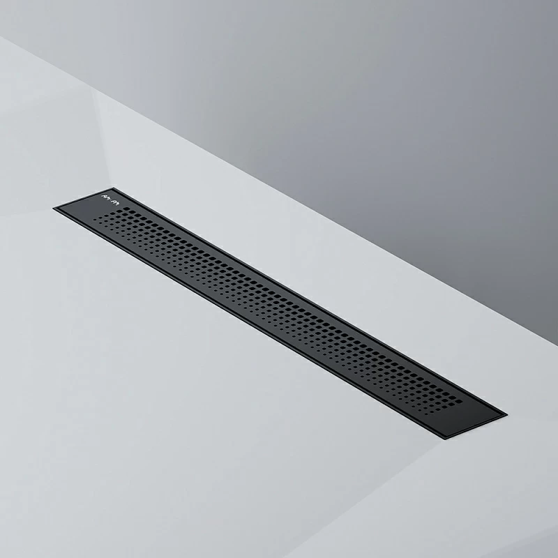 Душевой трап (лоток) 60 AM.PM PrimeFlow W02SC-P11-060-01BM комбинированный затвор с черной матовой решеткой