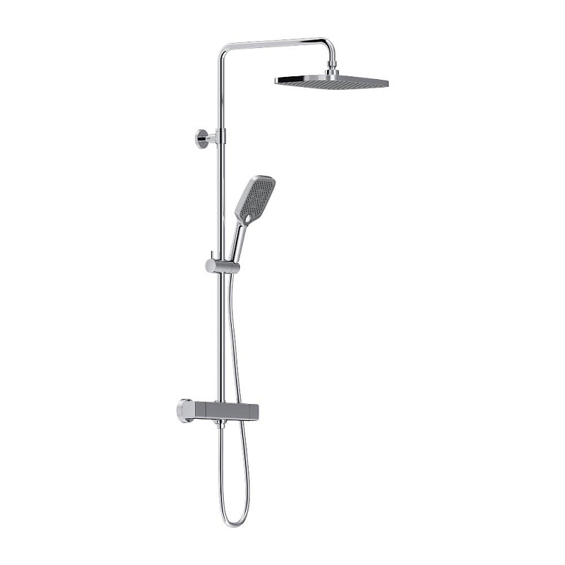 Душевая система Damixa Gala 953800000 стойка с тропическим душем, термостатом, смесителем, хром