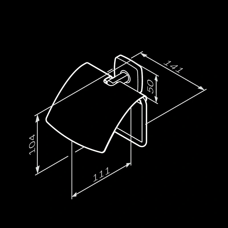 Держатель для туалетной бумаги настенный AM.PM Gem A90341400 хром