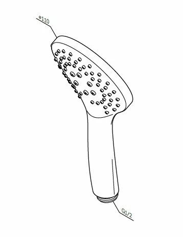 Лейка для душа AM.PM Gem F0290100 хром