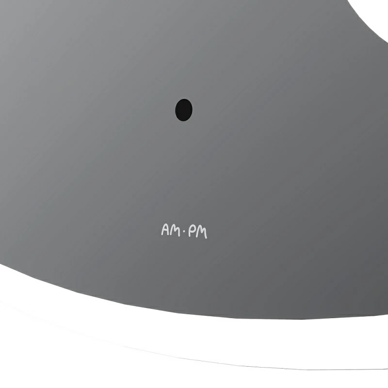 Зеркало с подсветкой в ванную закругленное 55 AM.PM Func M8FMOX0553SA с косметическим зеркалом сенсорное