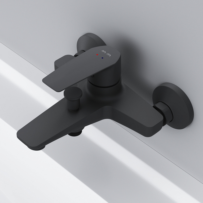 Смеситель для ванны и душа AM.PM Gem F90A10022 черный