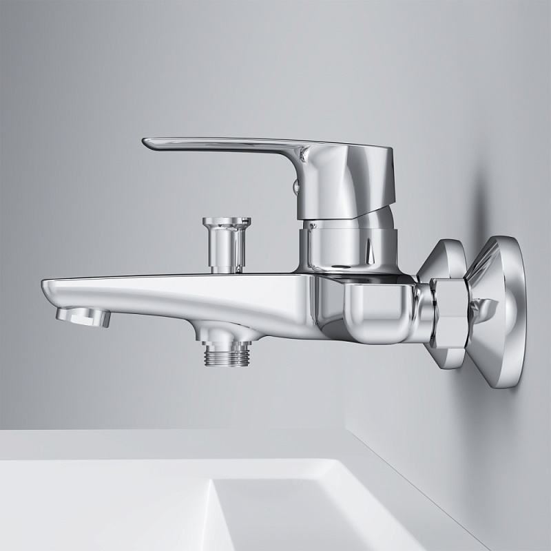 Смеситель для ванны и душа AM.PM Gem F90A10000 хром