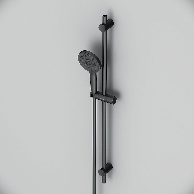 Душевой гарнитур AM.PM X-Joy F0185A022 штанга, шланг, лейка 3 режима, черный