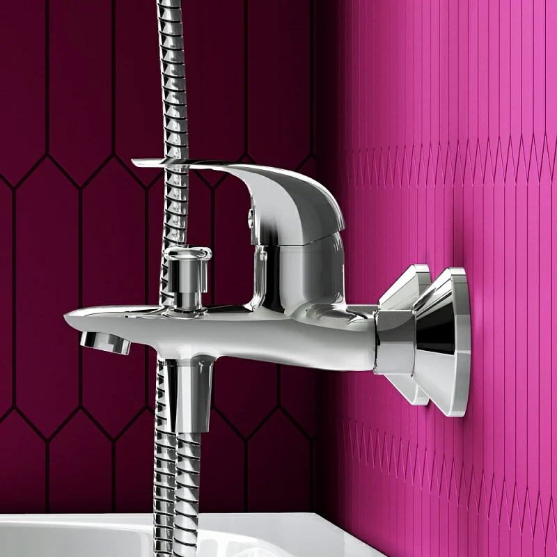 Cмеситель для ванны и душа Dorff Stark D1101000 хром