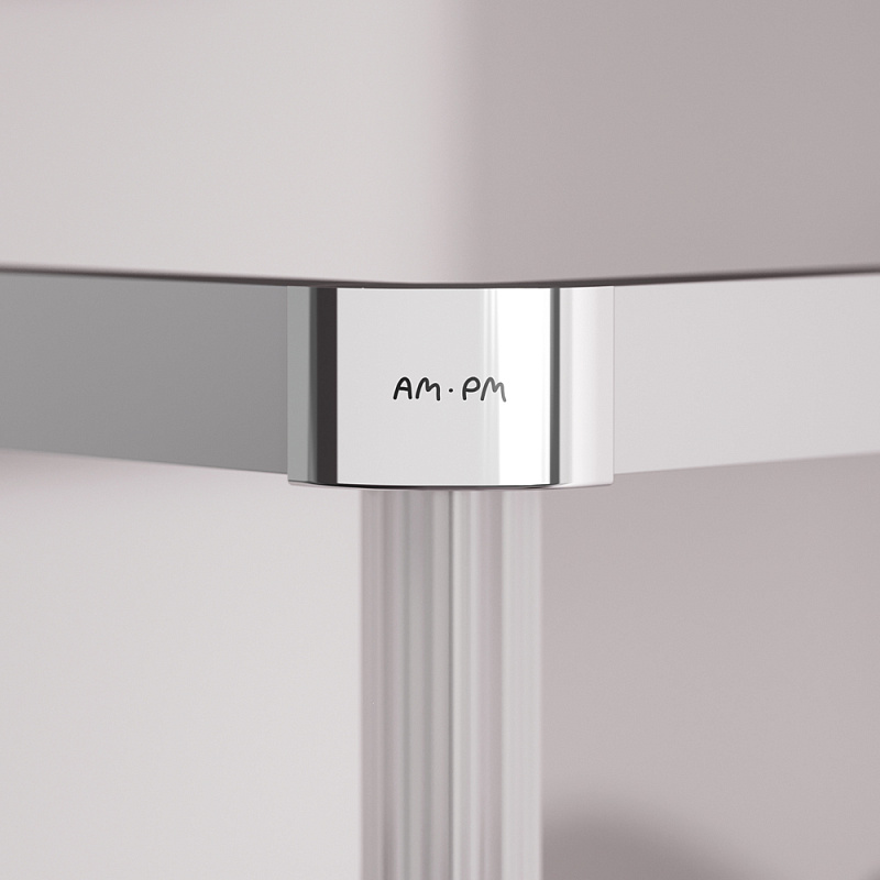 Душевое ограждение без поддона 120x90 AM.PM Above W9XG-403-12090-MT профиль серебристый