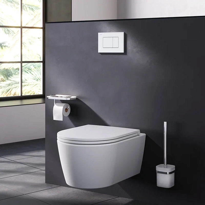 Клавиша смыва для инсталляции AM.PM ProC S I070201 механическая белая глянцевая