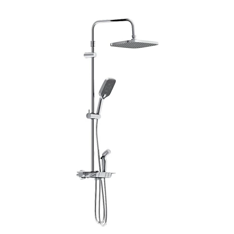 Душевая система Damixa Gala 953770000 стойка с тропическим душем, термостатом, смесителем, хром