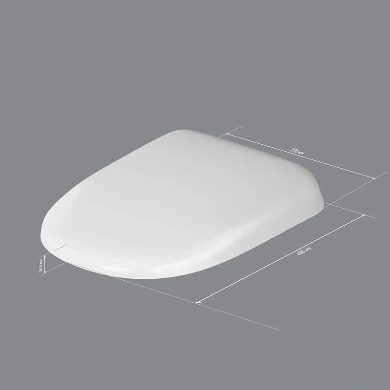 Сиденье (крышка) для унитаза AM.PM Sensation C307851WH с микролифтом, дюропласт, белое