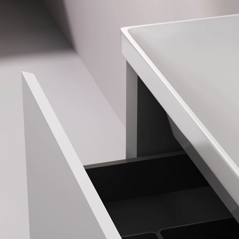 Тумба с раковиной 60 AM.PM Above M9X-FSX0602WG-WCC0600WG напольная, белая глянцевая