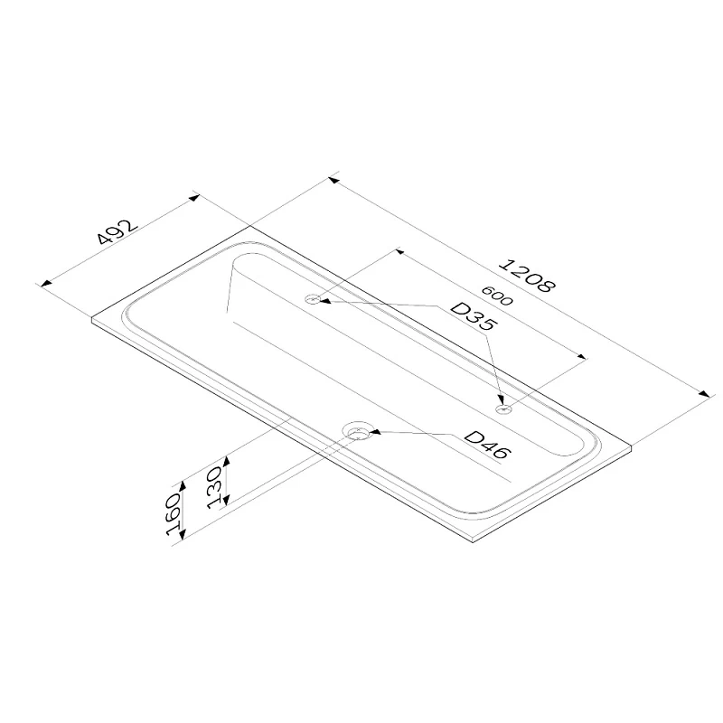 Раковина мебельная 120 AM.PM Func M8FWPC1200WM белая встраиваемая