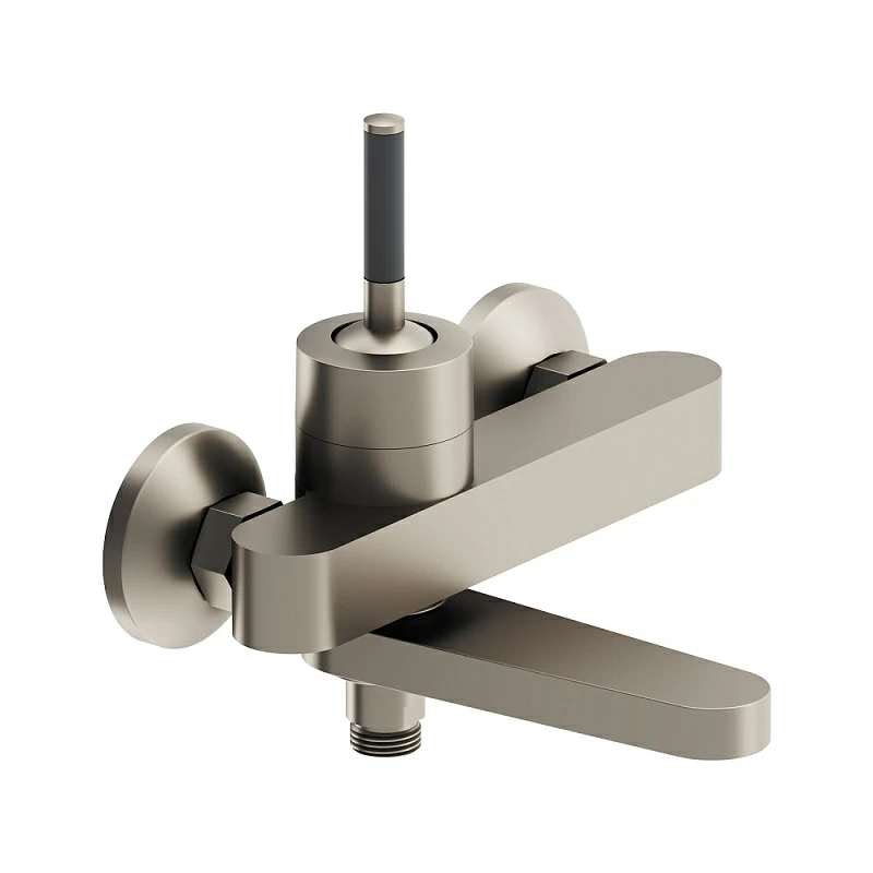 Смеситель для ванны и душа Damixa Arc 291000200 поворотный излив, никель