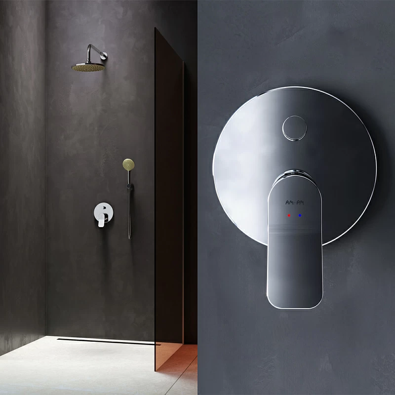 Смеситель для ванны и душа AM.PM X-Joy F85A45000 хром встраиваемый